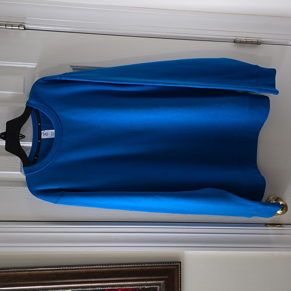 XERSION MEN'S LONG SLEEVES  BLUE PULLOVER FLEECE SIZE LARGE